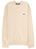 JACQUEMUS Men's Grosgrain Sweatshirt Beige