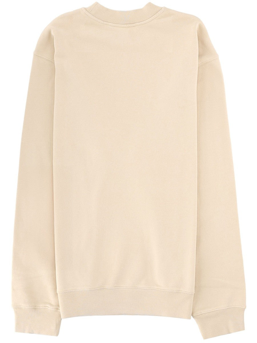 JACQUEMUS Men's Grosgrain Sweatshirt Beige, view 2