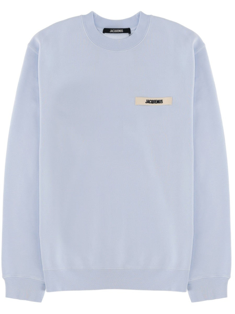 JACQUEMUS Men's Grosgrain Sweatshirt Blue