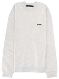 JACQUEMUS Men's Felpa Con Grey