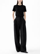 JACQUEMUS Women's Grosgrain Short Sleeve Shirt Black, view 2