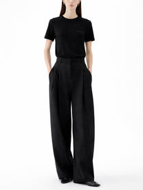 JACQUEMUS Women's Grosgrain Short Sleeve Shirt Black