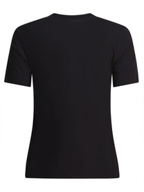 JACQUEMUS Women's Grosgrain Short Sleeve Shirt Black
