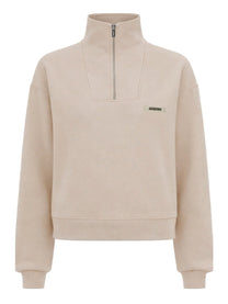 JACQUEMUS Women's Grosgrain Sweatshirt Beige