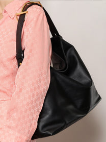 Gucci Women's Gucci Beatrix Large Leather Shoulder Bag Black