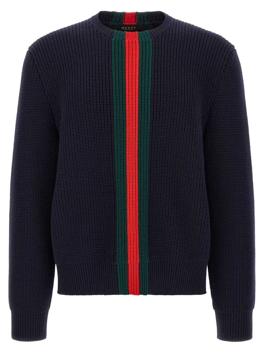 Gucci Blue Web Sweater Blue