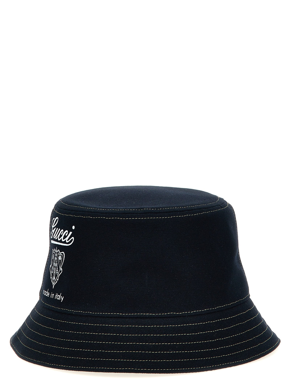 Gucci Gucci Coat of Arms Bucket Hat Blue