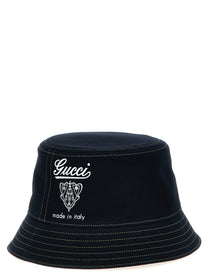 Gucci Gucci Coat of Arms Bucket Hat Blue, view 2