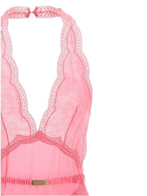 GUCCI - GUCCI - Satin and lace dress - Women’s Clothing