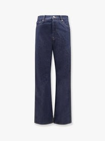Gucci - Gucci Cotton Jeans With Back Floral Print - Men’s Clothing