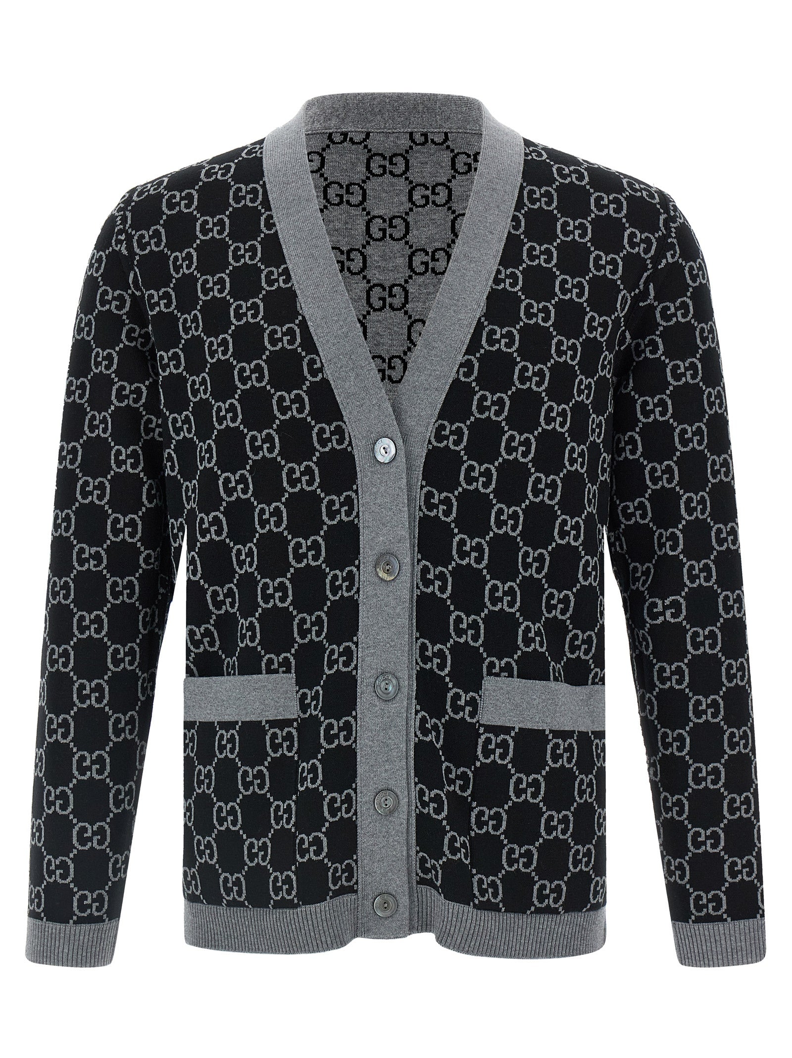 GUCCI - GUCCI - GG jacquard reversible cardigan - Women’s Knitwear