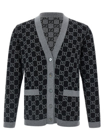 GUCCI - GUCCI - GG jacquard reversible cardigan - Women’s Knitwear