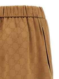 GUCCI - GUCCI - Satin shorts GG - Women’s Clothing
