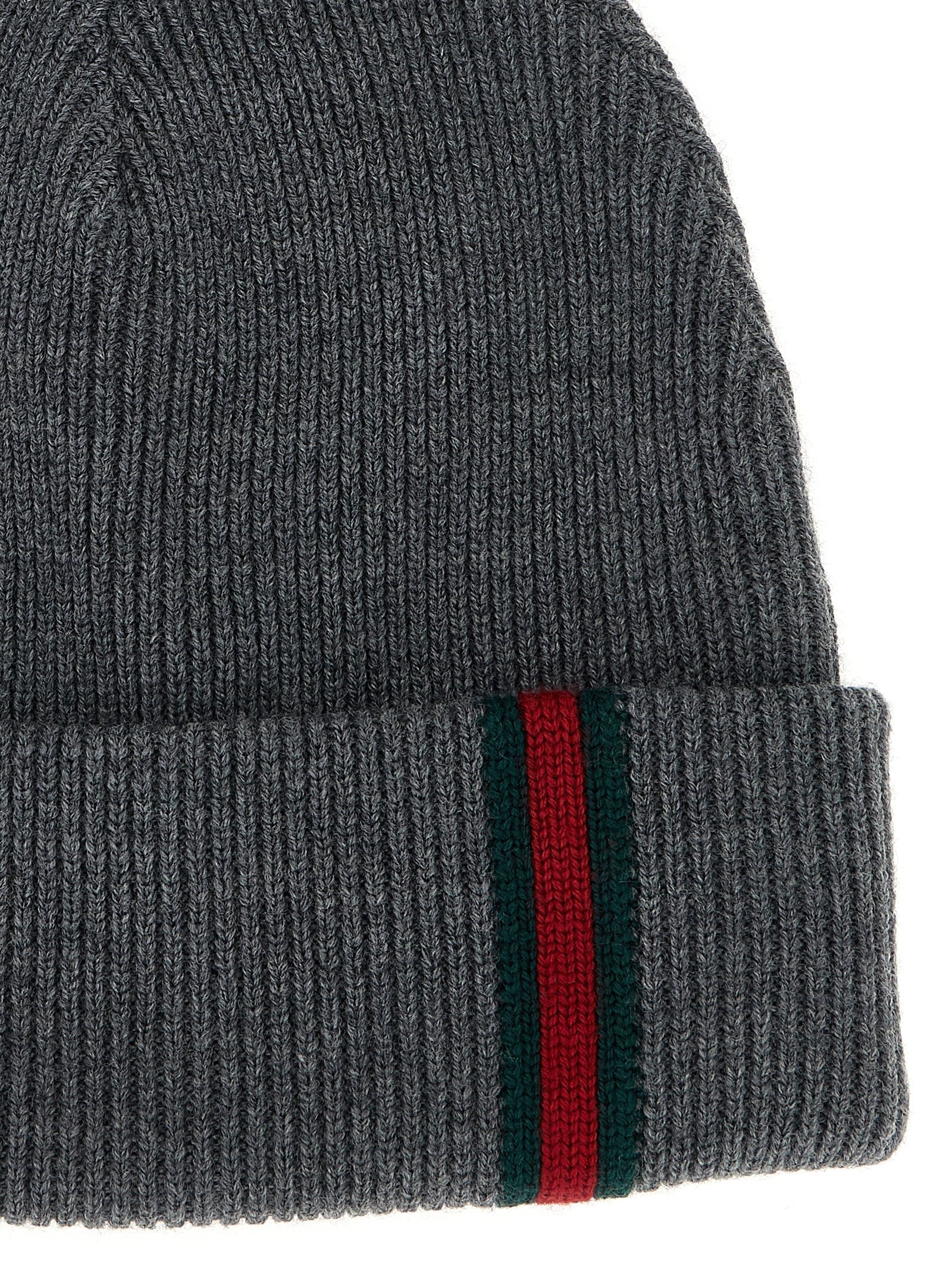 GUCCI - GUCCI - Web detail beanie - Men’s Accessories