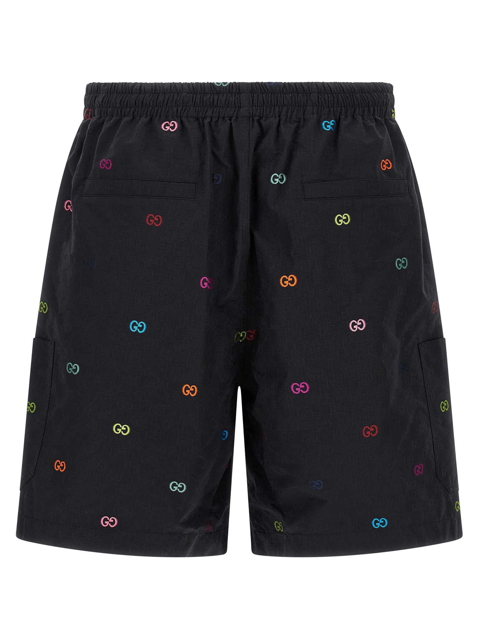 GUCCI - GUCCI - Multicolor fil coupé bermuda shorts - Men’s Bottoms