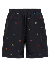 GUCCI - GUCCI - Multicolor fil coupé bermuda shorts - Men’s Bottoms