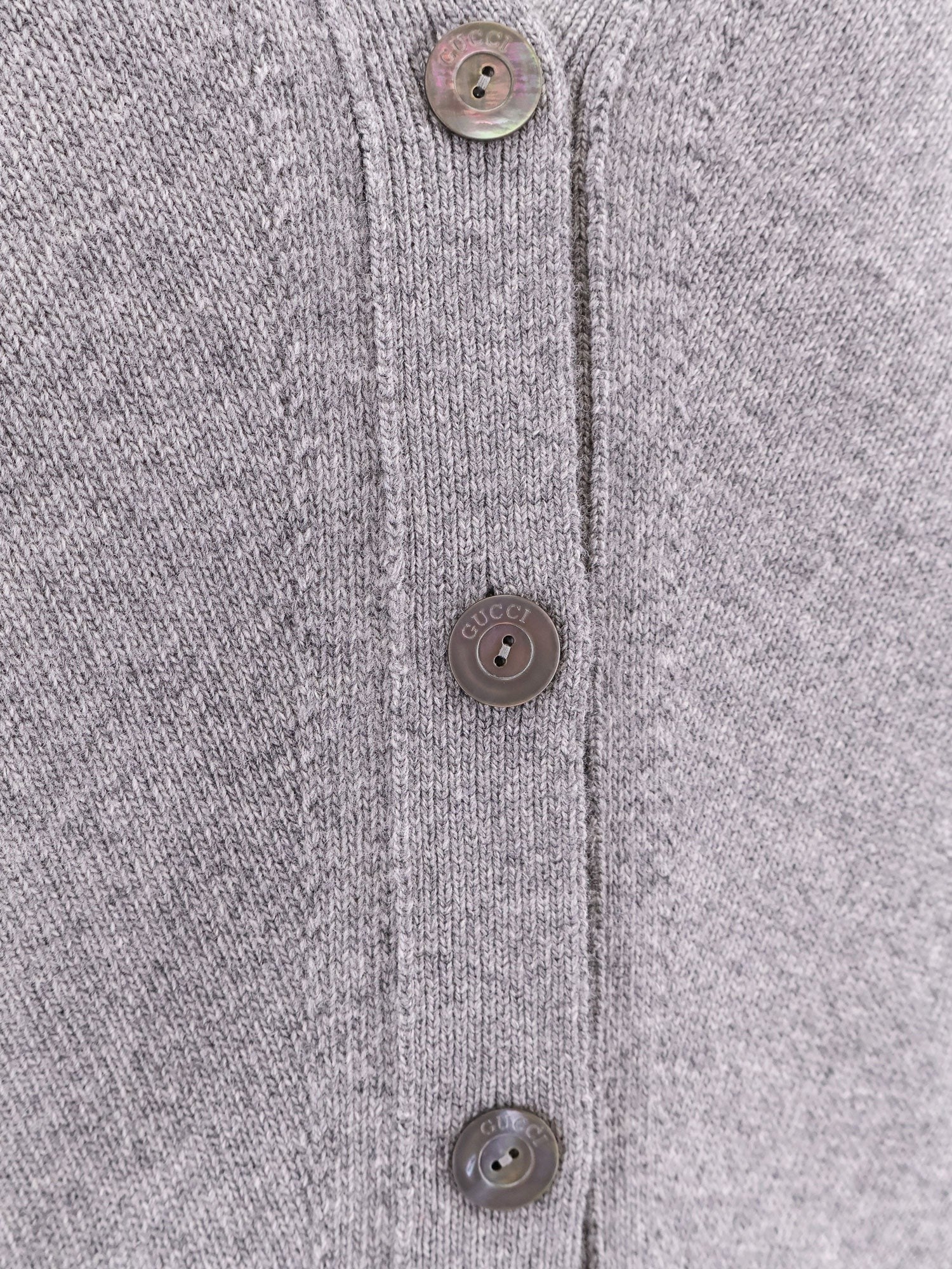 Gucci - Gucci Wool And Cashmere Cardigan With Web Detail - Women’s Knitwear