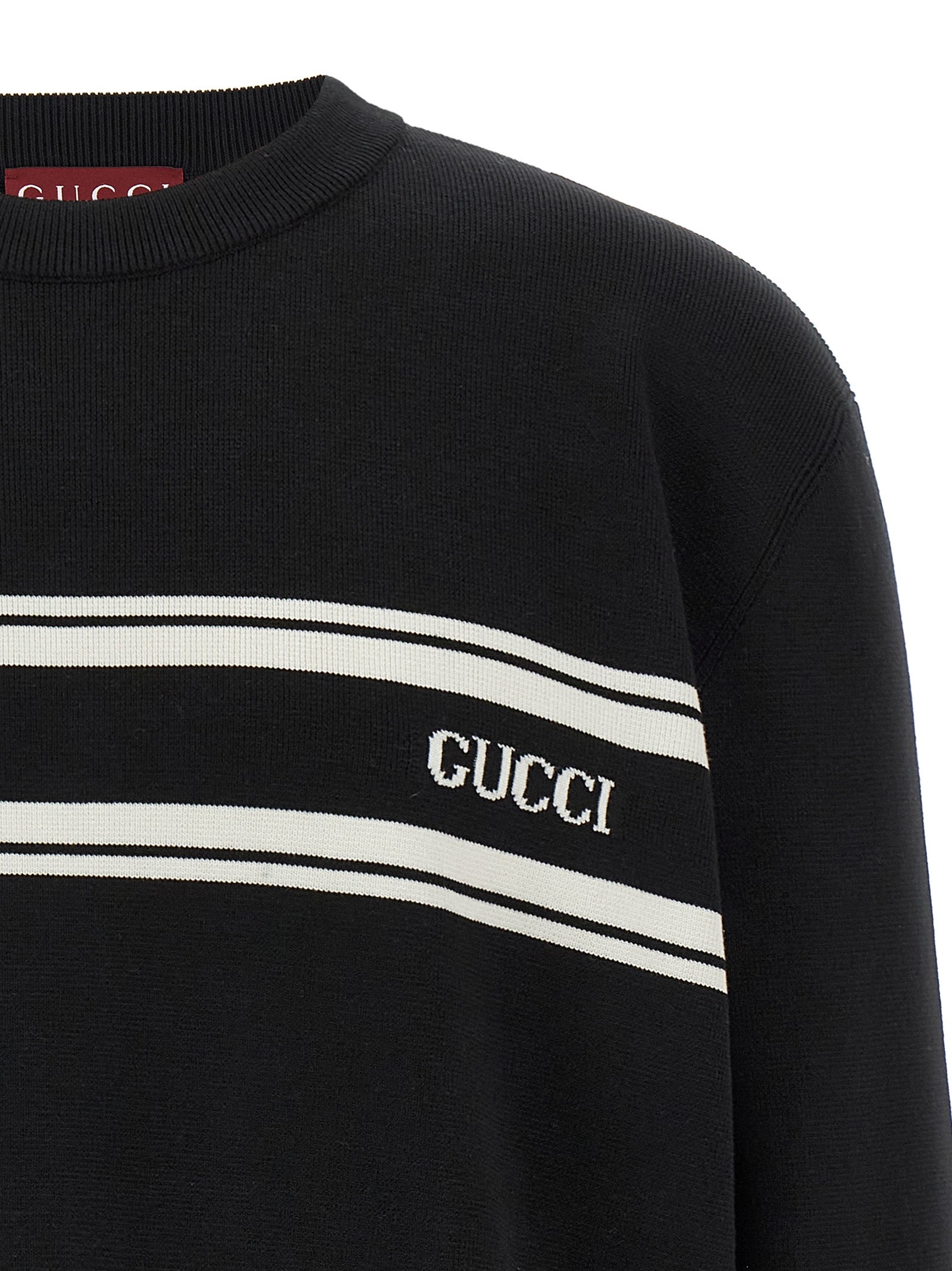 GUCCI - GUCCI - ’Intarsio Gucci’ sweater - Men’s Knitwear