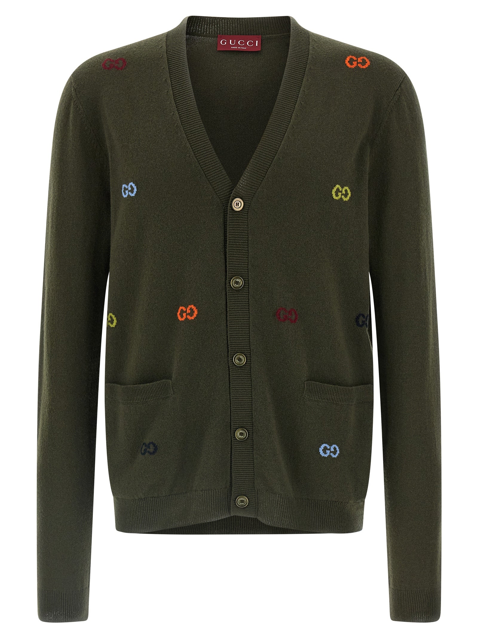 GUCCI - GUCCI - GG intarsia cardigan - Men’s Knitwear