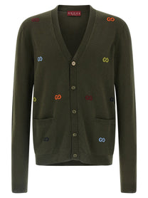 GUCCI - GUCCI - GG intarsia cardigan - Men’s Knitwear