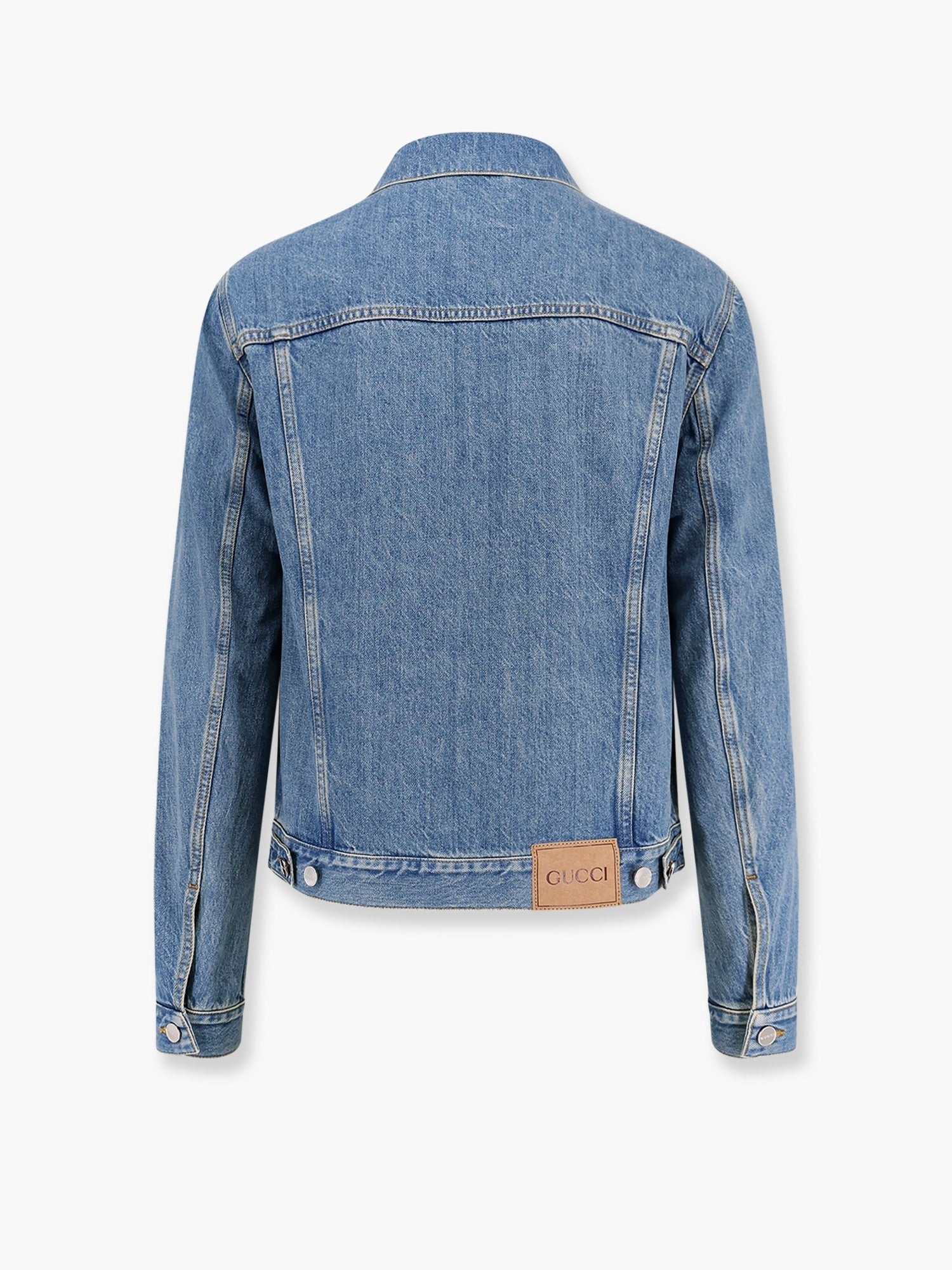 Gucci - Gucci Denim Jacket With Lasered Double G - Men’s Tops