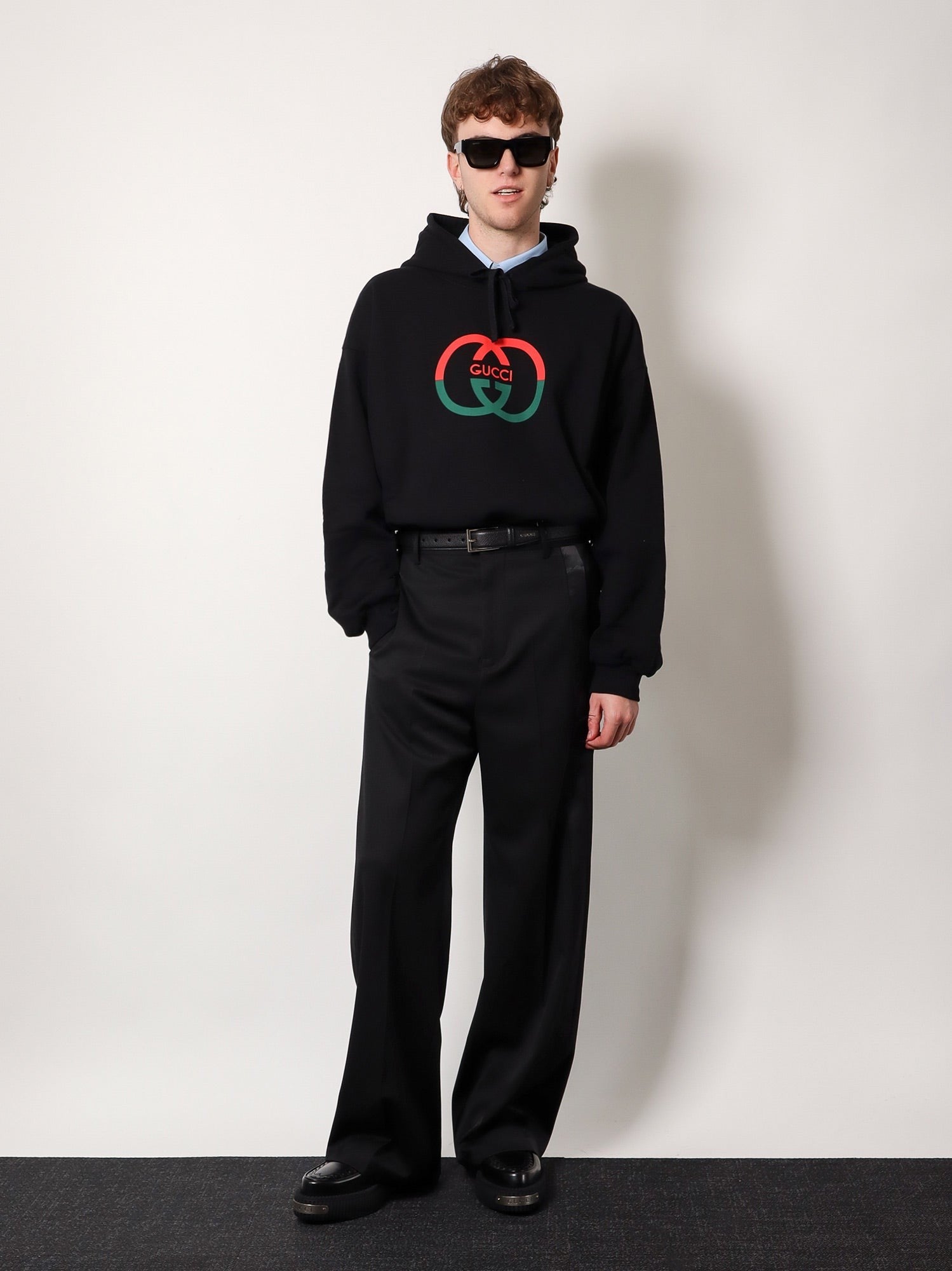 Gucci - Gucci Cotton Sweatshirt With Frontal Logo - Men’s Sweatshirts