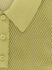 Gucci - Gucci Perforated Polo Shirt - Men’s Tops