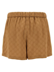 GUCCI - GUCCI - Satin shorts GG - Women’s Clothing
