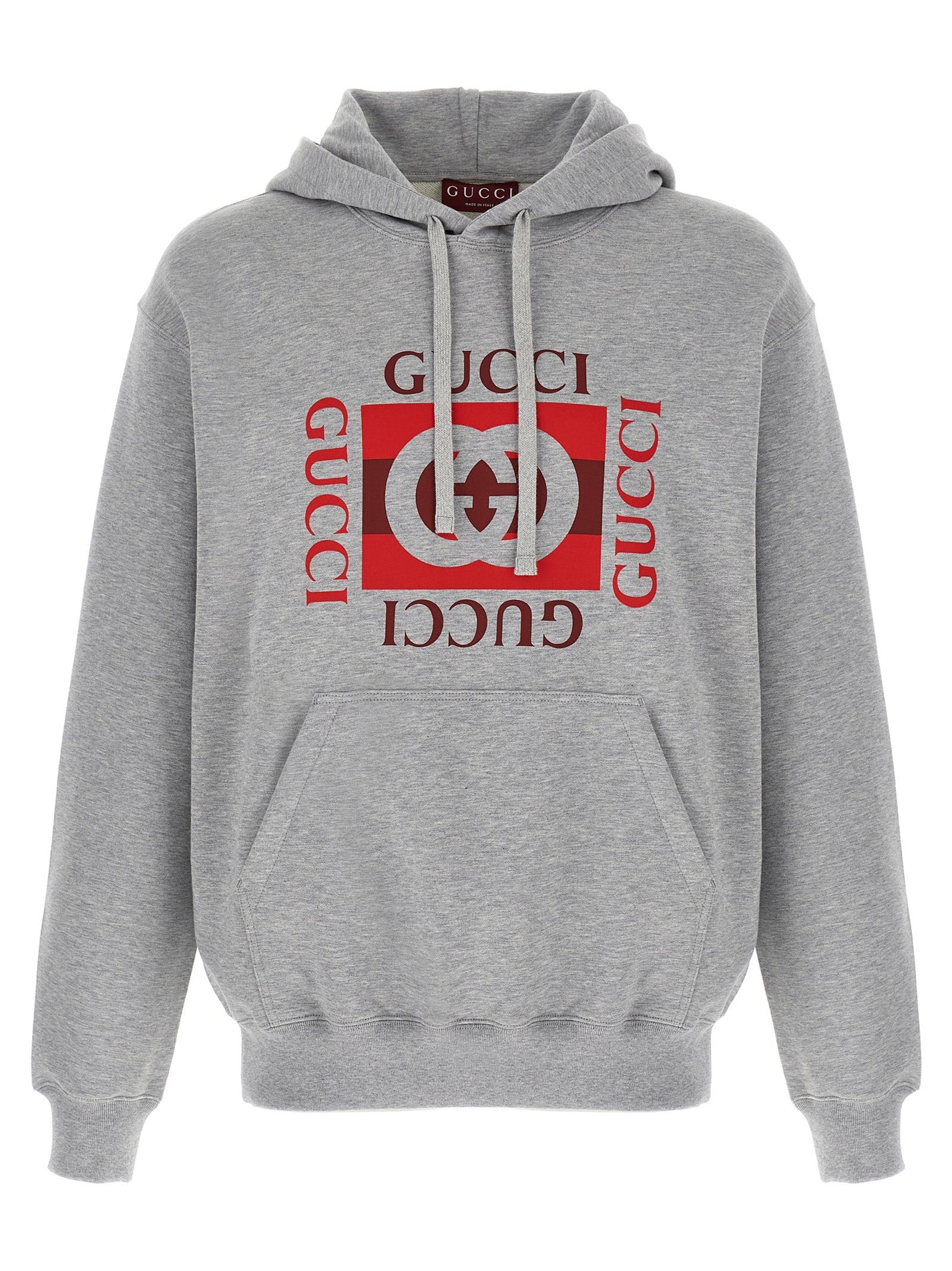 GUCCI - GUCCI - ’Gucci Incrocio GG’ print hoodie - Men’s Sweatshirts