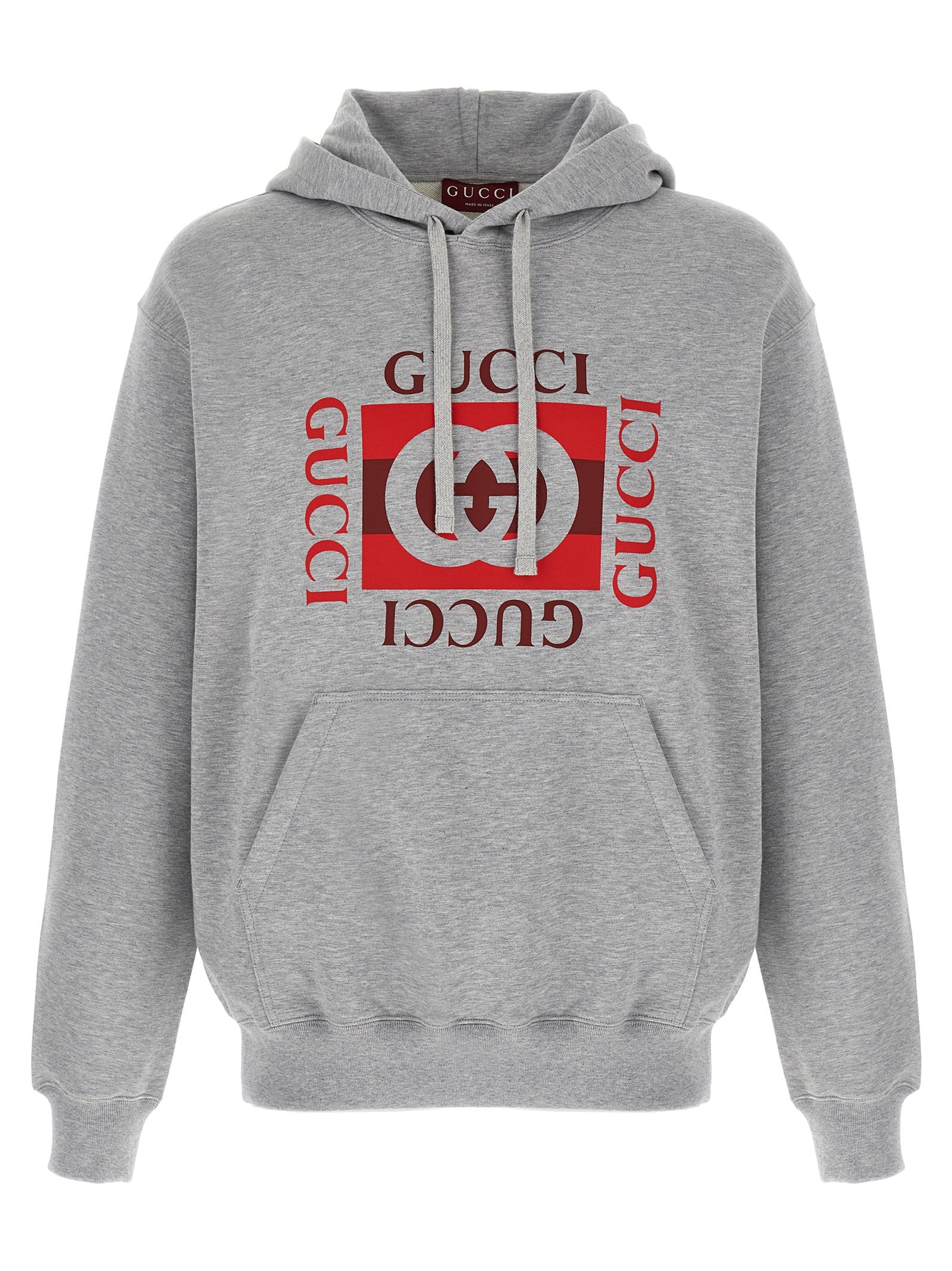 GUCCI - GUCCI - ’Gucci Incrocio GG’ print hoodie - Men’s Sweatshirts