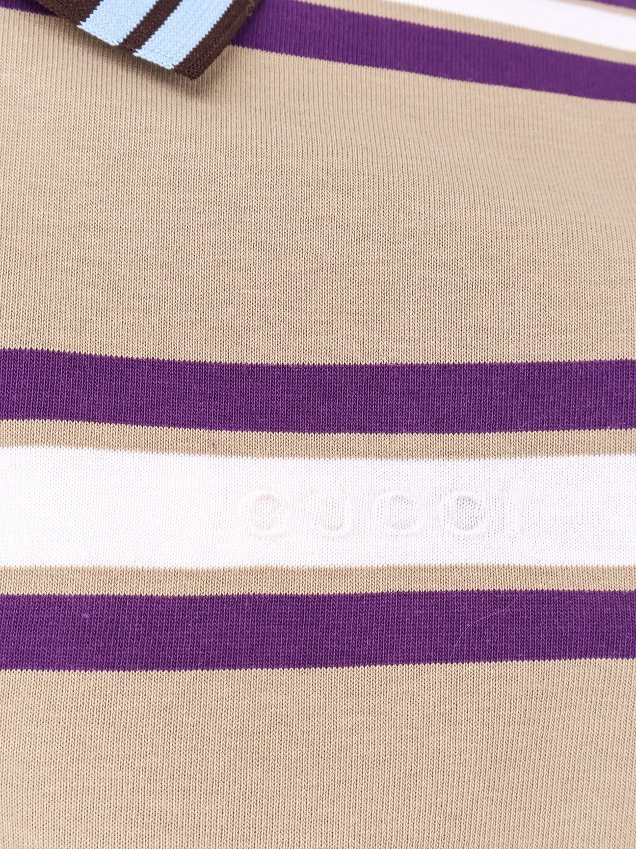 Gucci - Gucci Striped Cotton Polo Shirt - Men’s Tops