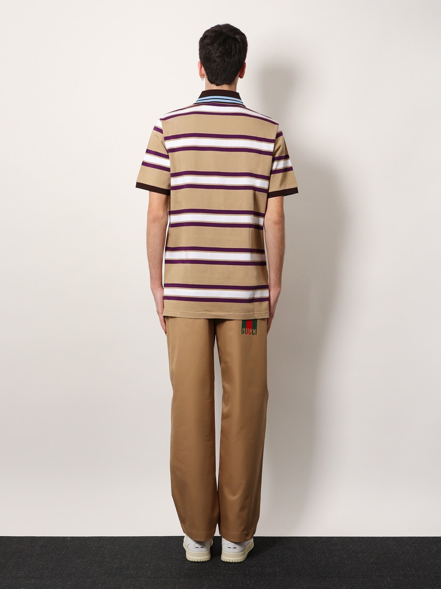 Gucci - Gucci Striped Cotton Polo Shirt - Men’s Tops