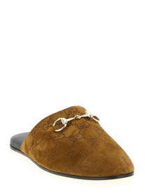 GUCCI - GUCCI - ’GG’ suede mules - Women’s Shoes