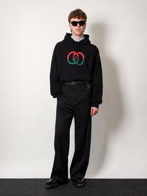 Gucci - Gucci Cotton Sweatshirt With Frontal Logo - Men’s Sweatshirts