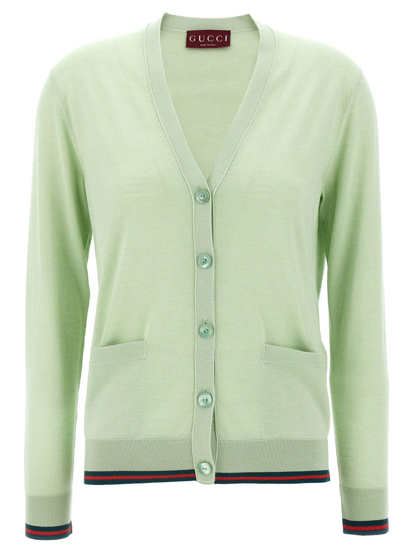GUCCI - GUCCI - Cardigan Web - Women’s Knitwear