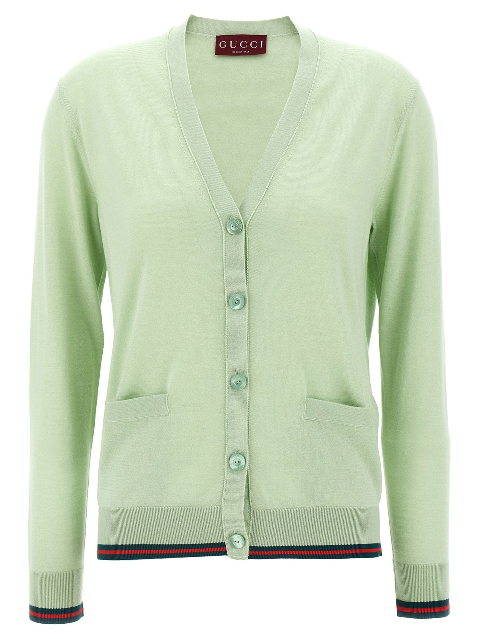 GUCCI - GUCCI - Cardigan Web - Women’s Knitwear