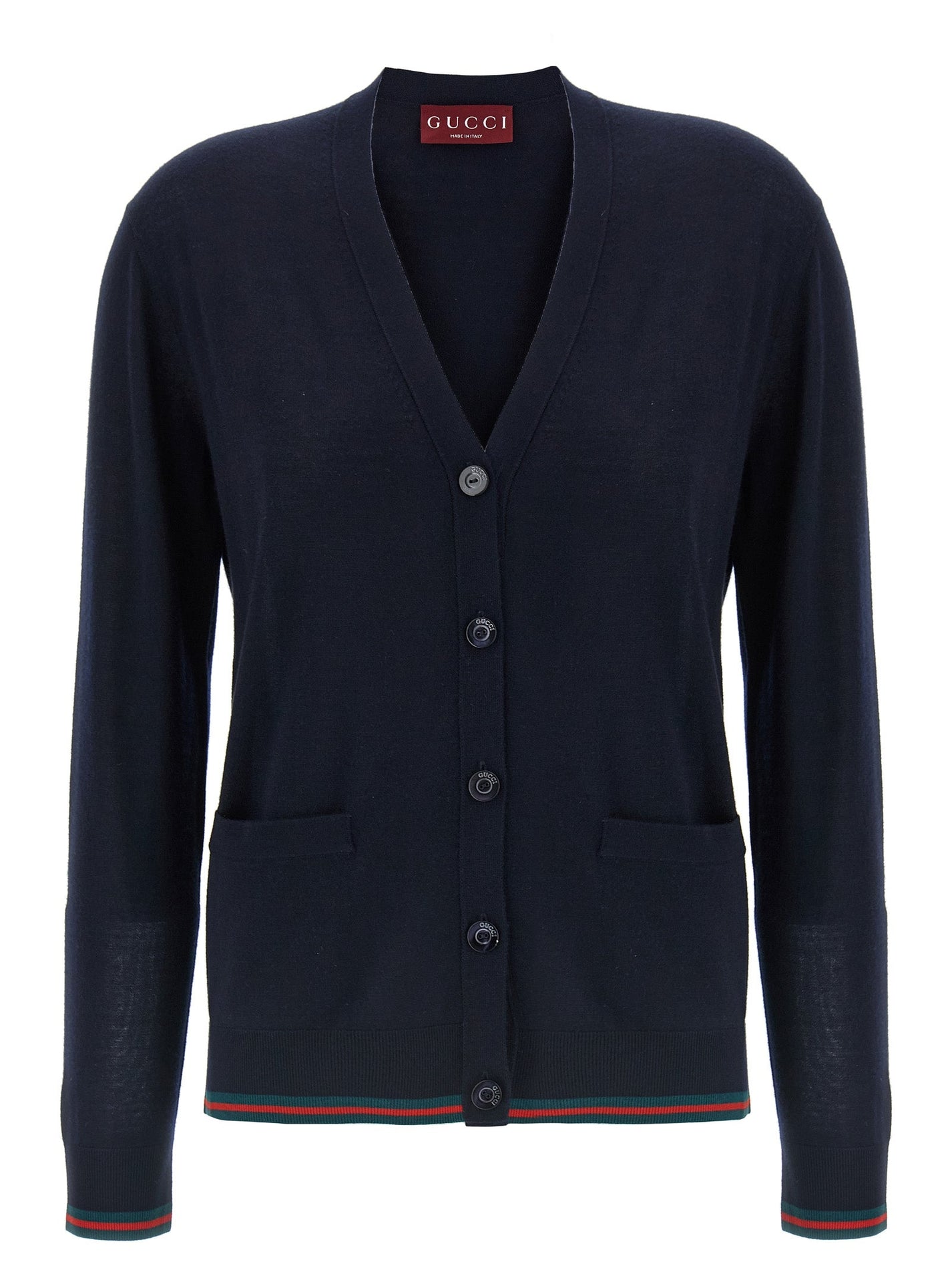 GUCCI - GUCCI - Cardigan Web - Women’s Knitwear