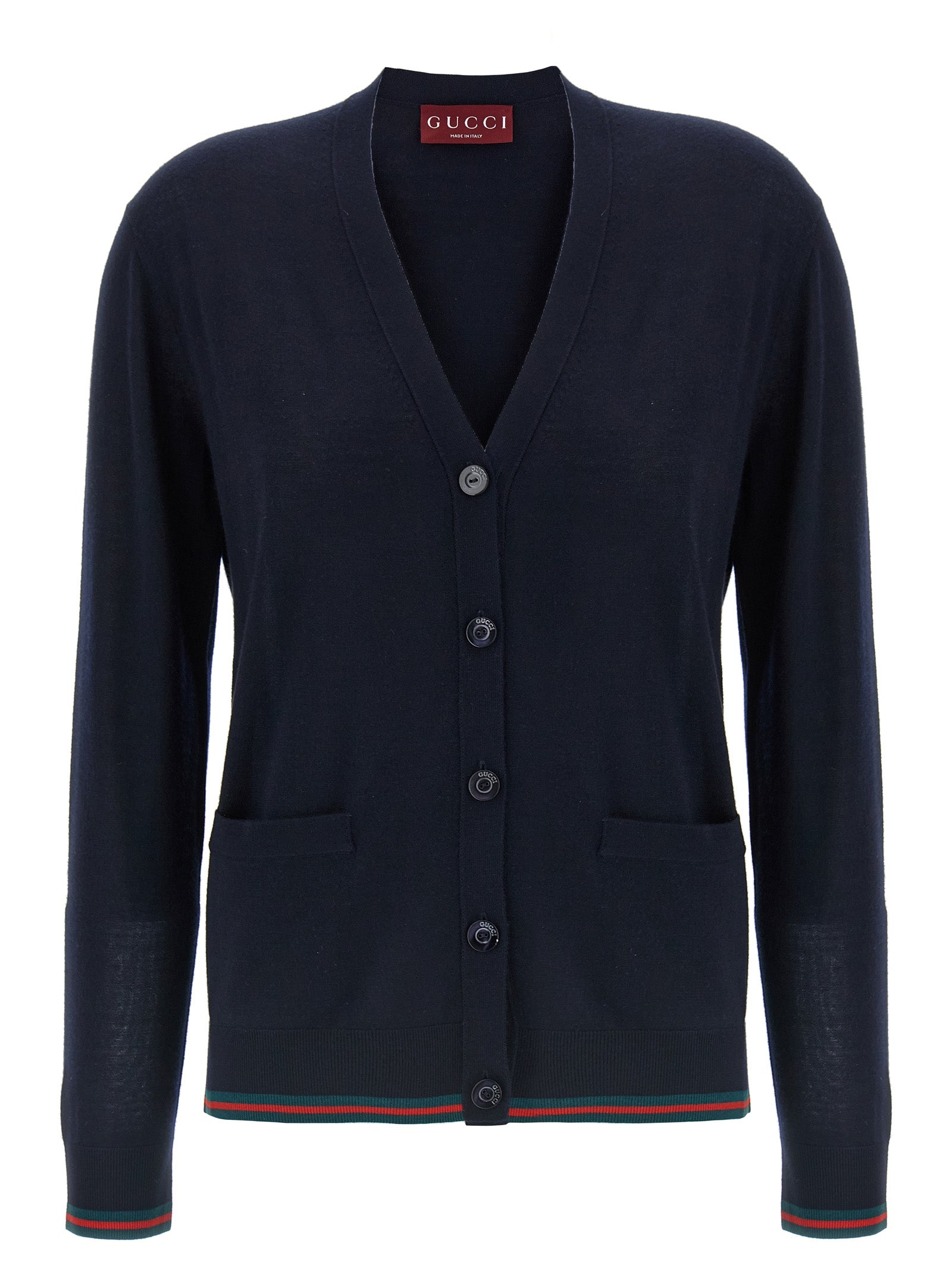 GUCCI - GUCCI - Cardigan Web - Women’s Knitwear