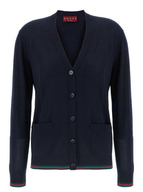 GUCCI - GUCCI - Cardigan Web - Women’s Knitwear