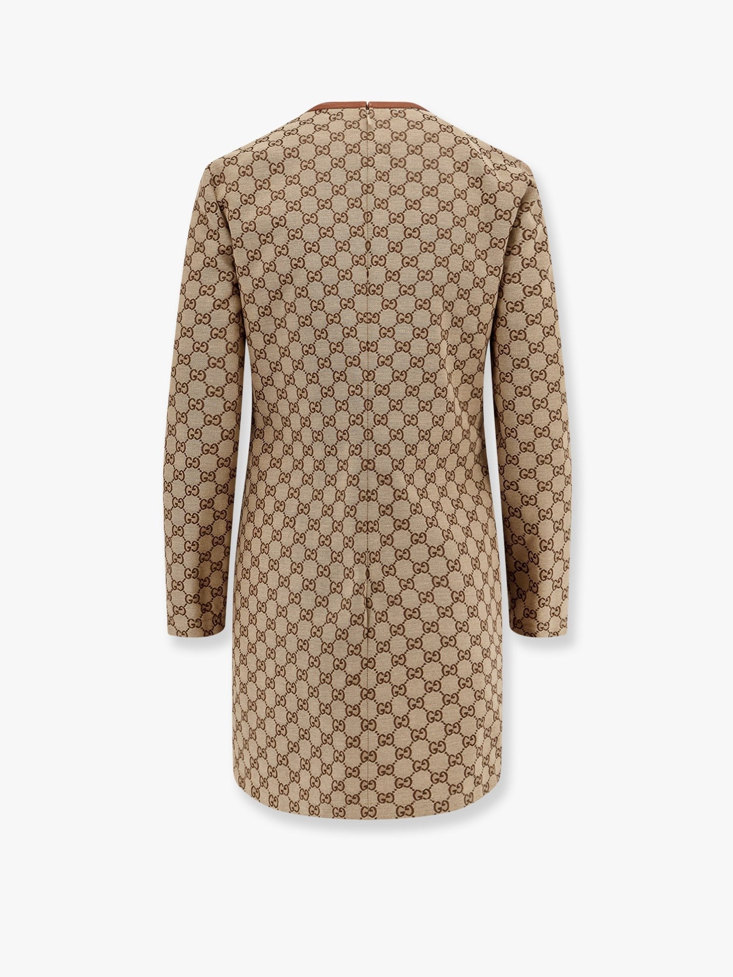 Gucci - Gucci Cotton Blend Dress With All Over Gg Print - Women’s Clothing