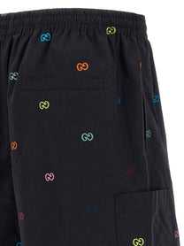 GUCCI - GUCCI - Multicolor fil coupé bermuda shorts - Men’s Bottoms