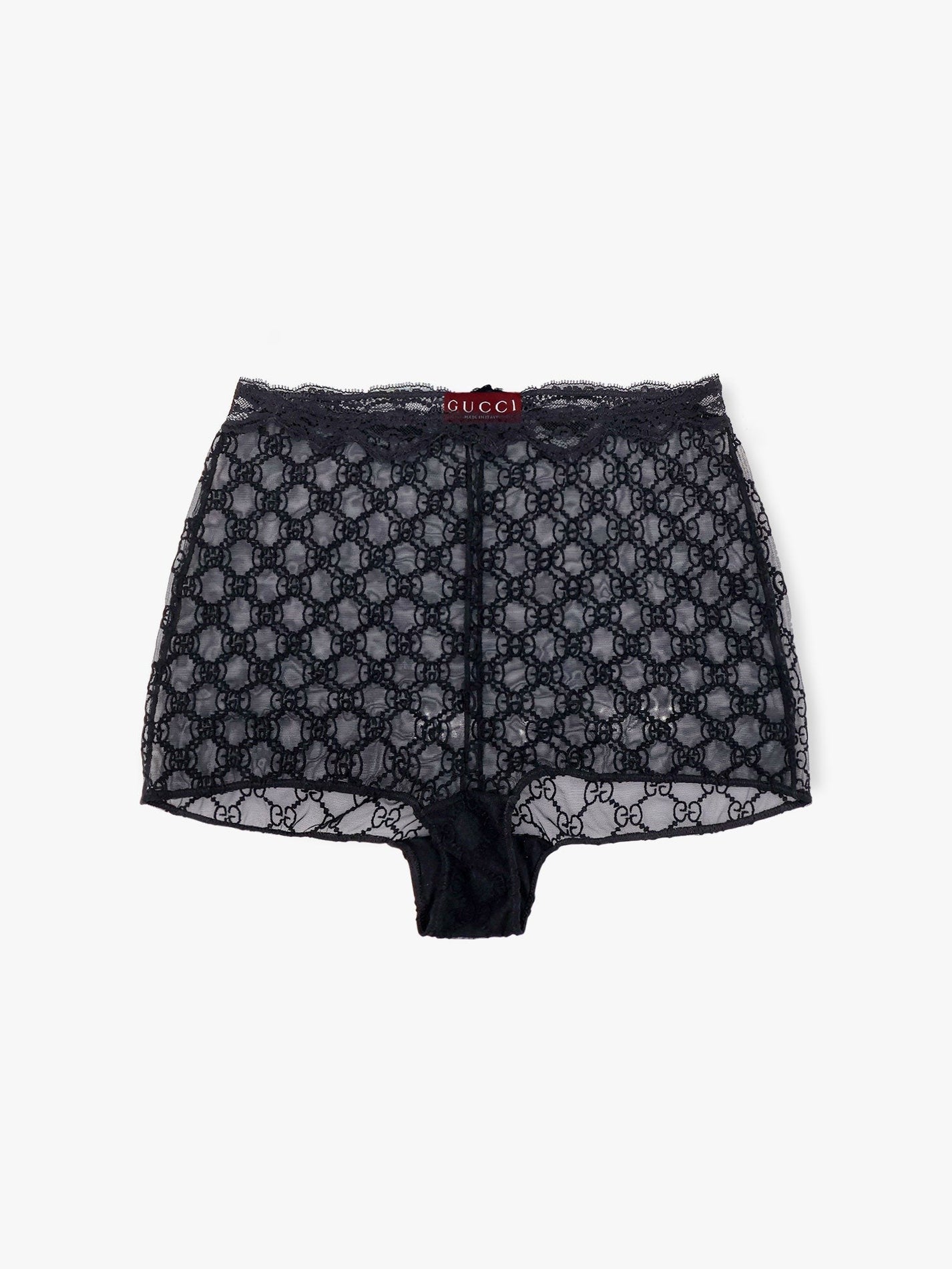 Gucci - Gucci Lace Culottes With All Over Gg Motif - Women’s Clothing
