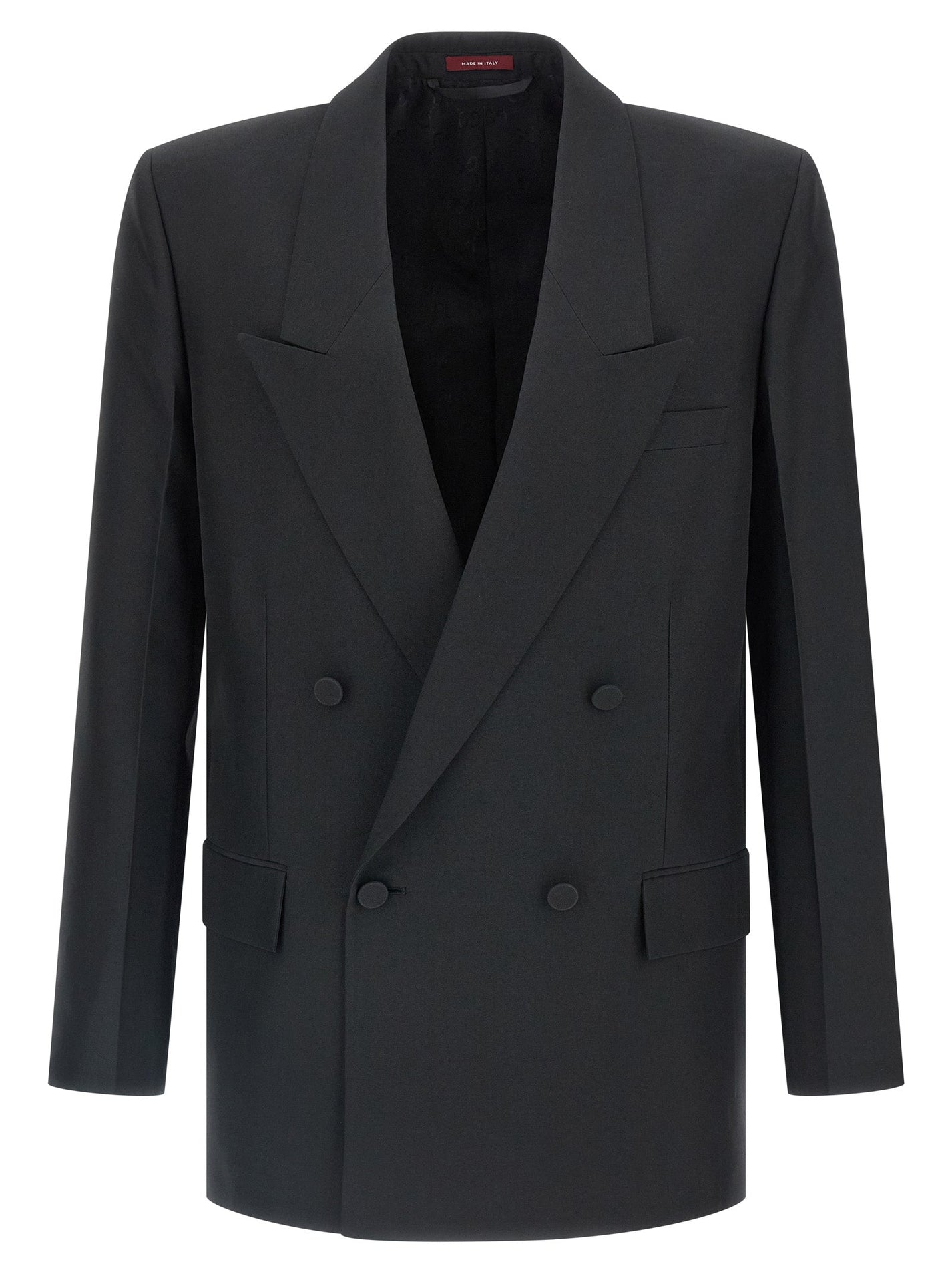 GUCCI - GUCCI - Double-breasted technical Panama blazer - Men’s Clothing