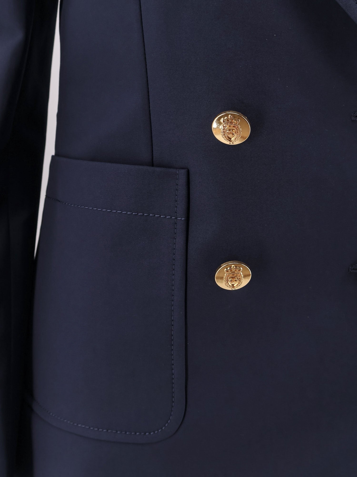 Gucci - Gucci Cotton Blazer With Iconic Gucci Crest Buttons - Women’s Clothing