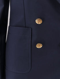 Gucci - Gucci Cotton Blazer With Iconic Gucci Crest Buttons - Women’s Clothing