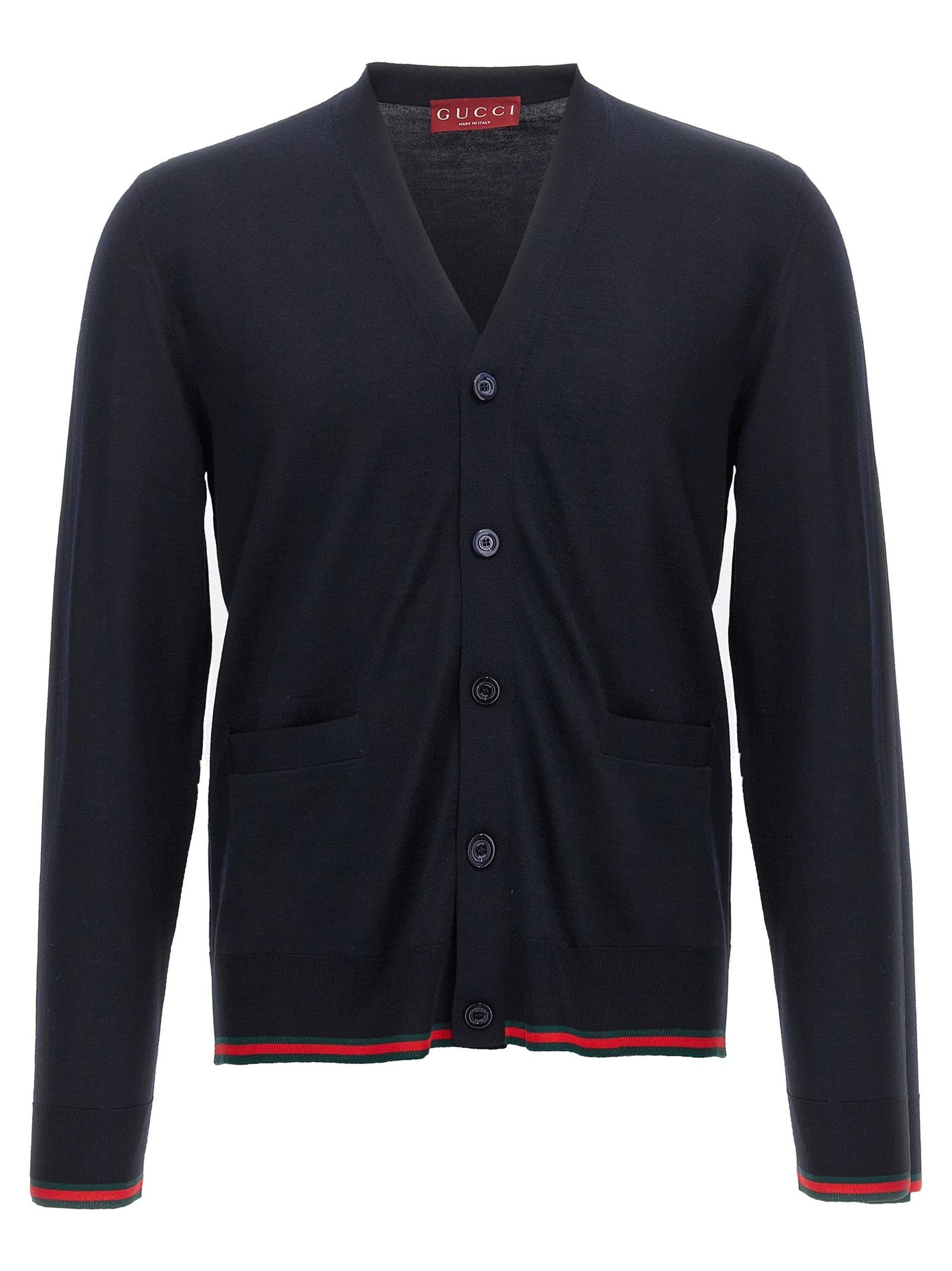 GUCCI - GUCCI - Web ribbon cardigan - Men’s Knitwear