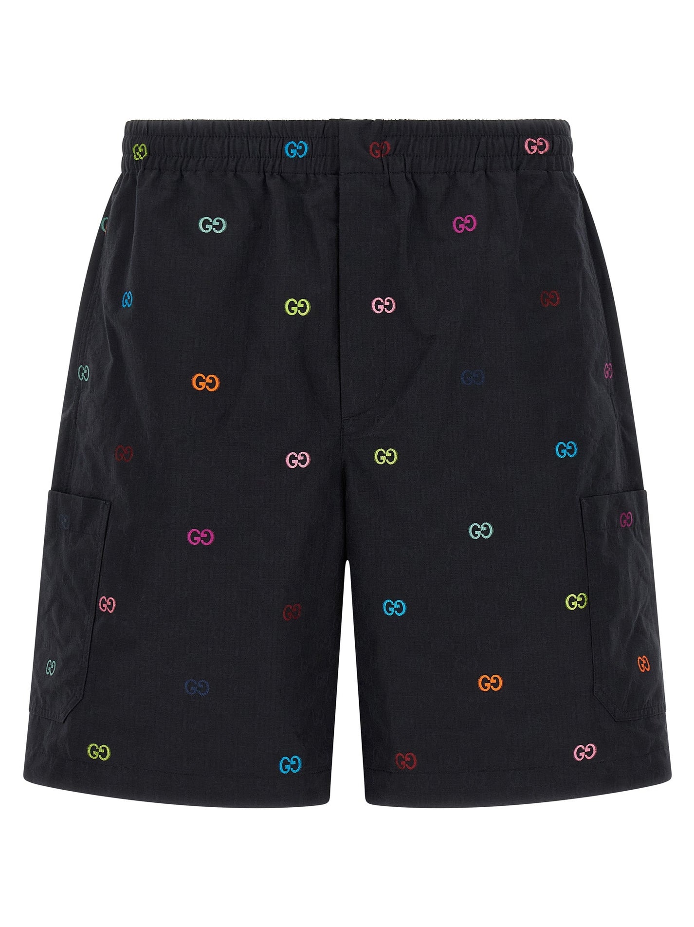 GUCCI - GUCCI - Multicolor fil coupé bermuda shorts - Men’s Bottoms