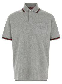 GUCCI - GUCCI - ’Nastro Web’ polo shirt - Men’s Top