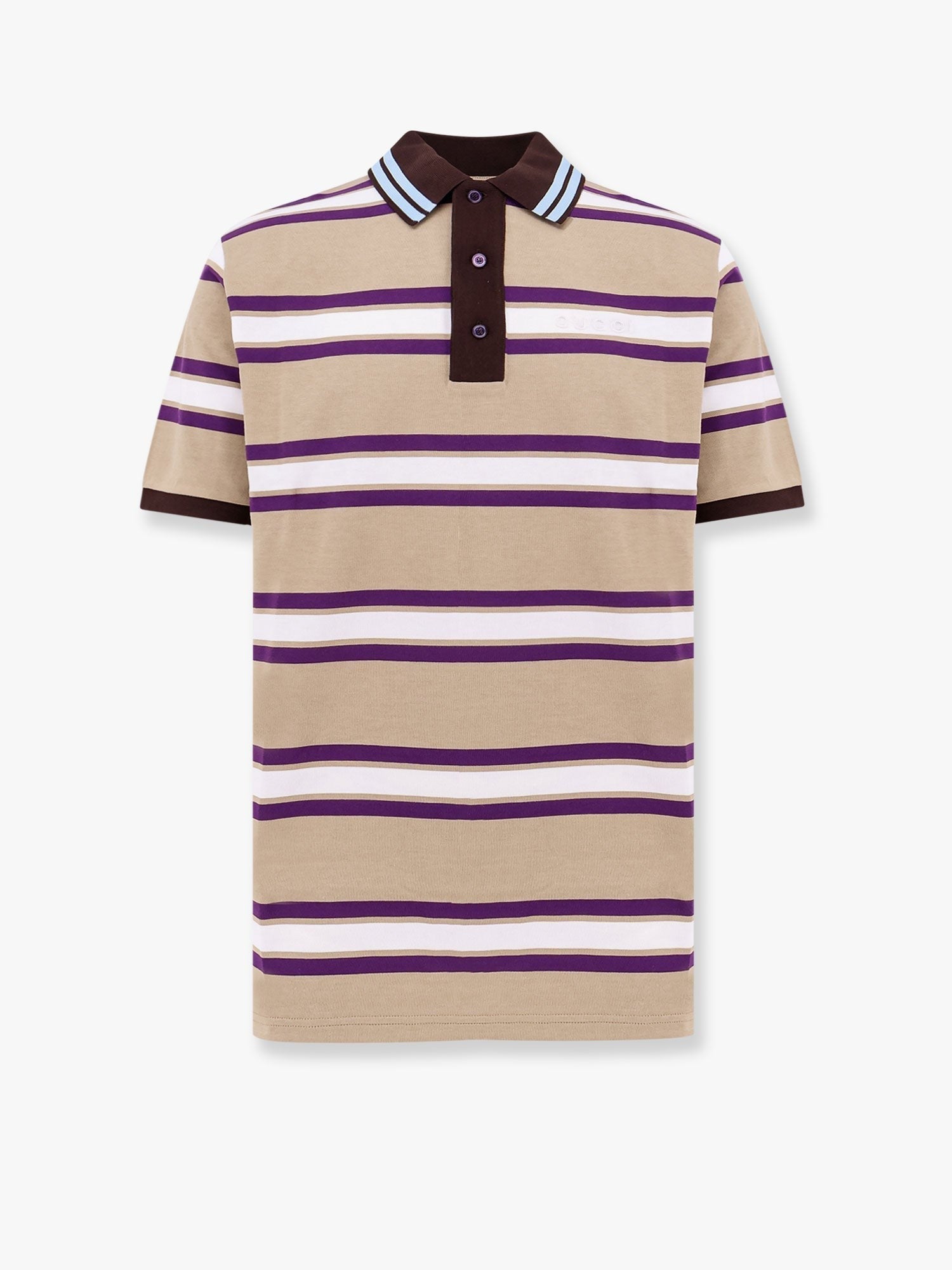 Gucci - Gucci Striped Cotton Polo Shirt - Men’s Tops