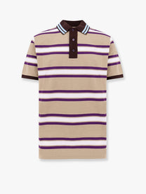 Gucci - Gucci Striped Cotton Polo Shirt - Men’s Tops